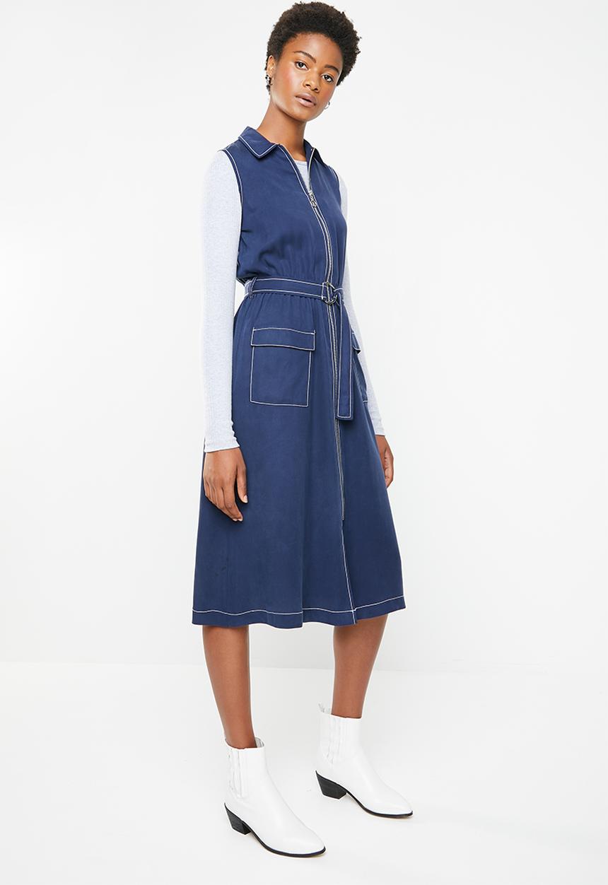 Superbalist - Tencel utility formal dress - navy