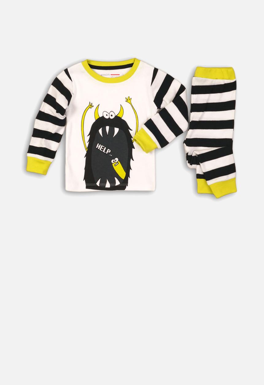 MINOTI - Monster help long sleeve pyjama set - multi 