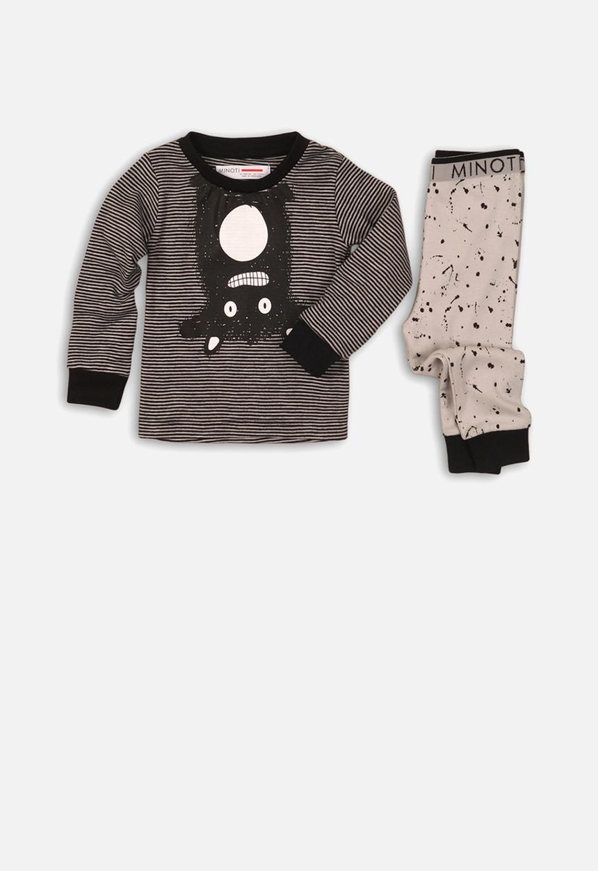 MINOTI - Silly monster pyjama set - grey