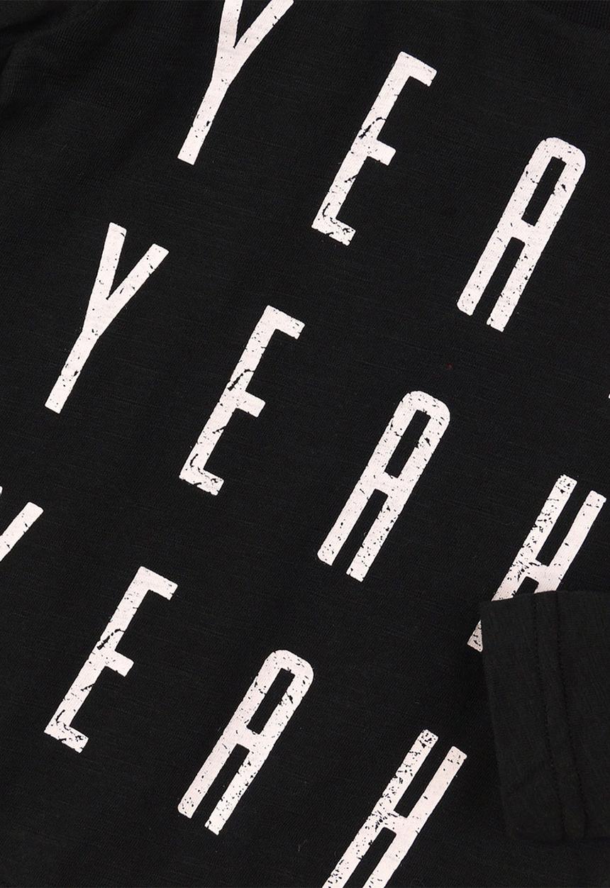 MINOTI - Yeah yeah long sleeve top - black
