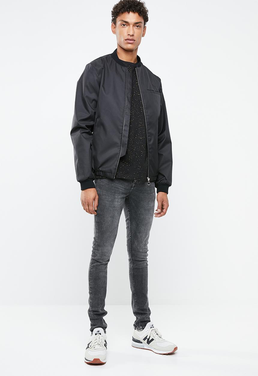 New Look - Spray wash short sleeve tee - black