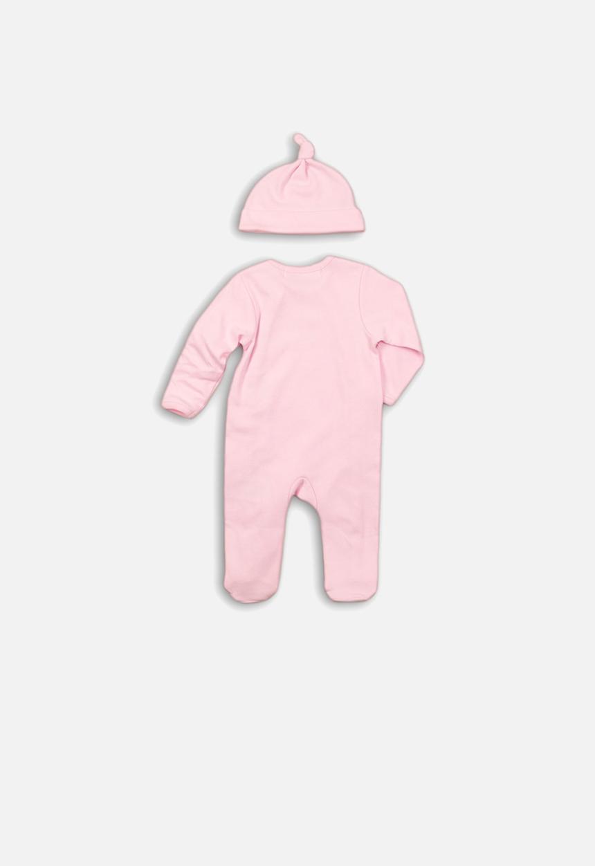 MINOTI - 2 piece sleepsuit & hat set - pink