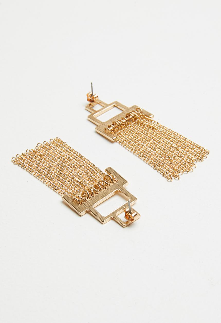 Vero Moda - Tassy tassel earrings - gold