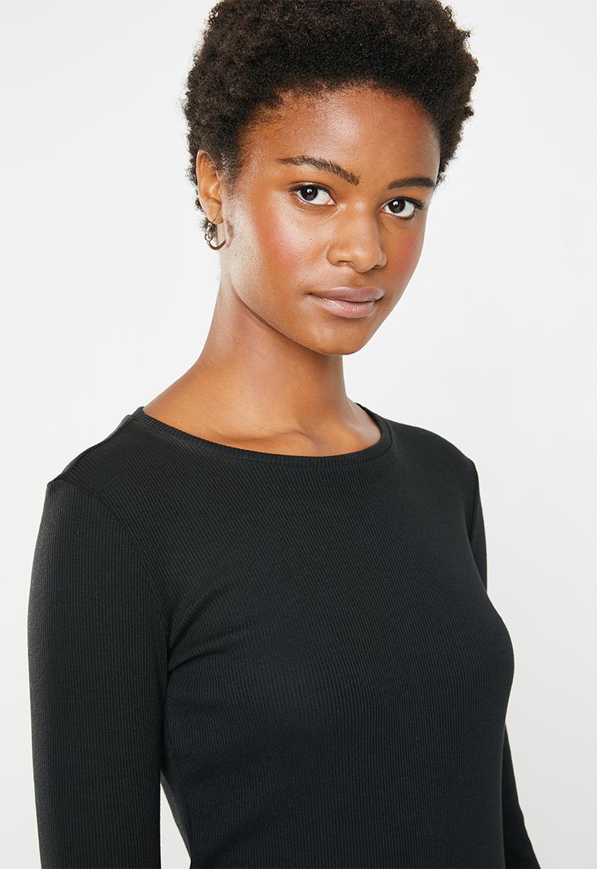 Superbalist - Press stud bodycon dress - black 