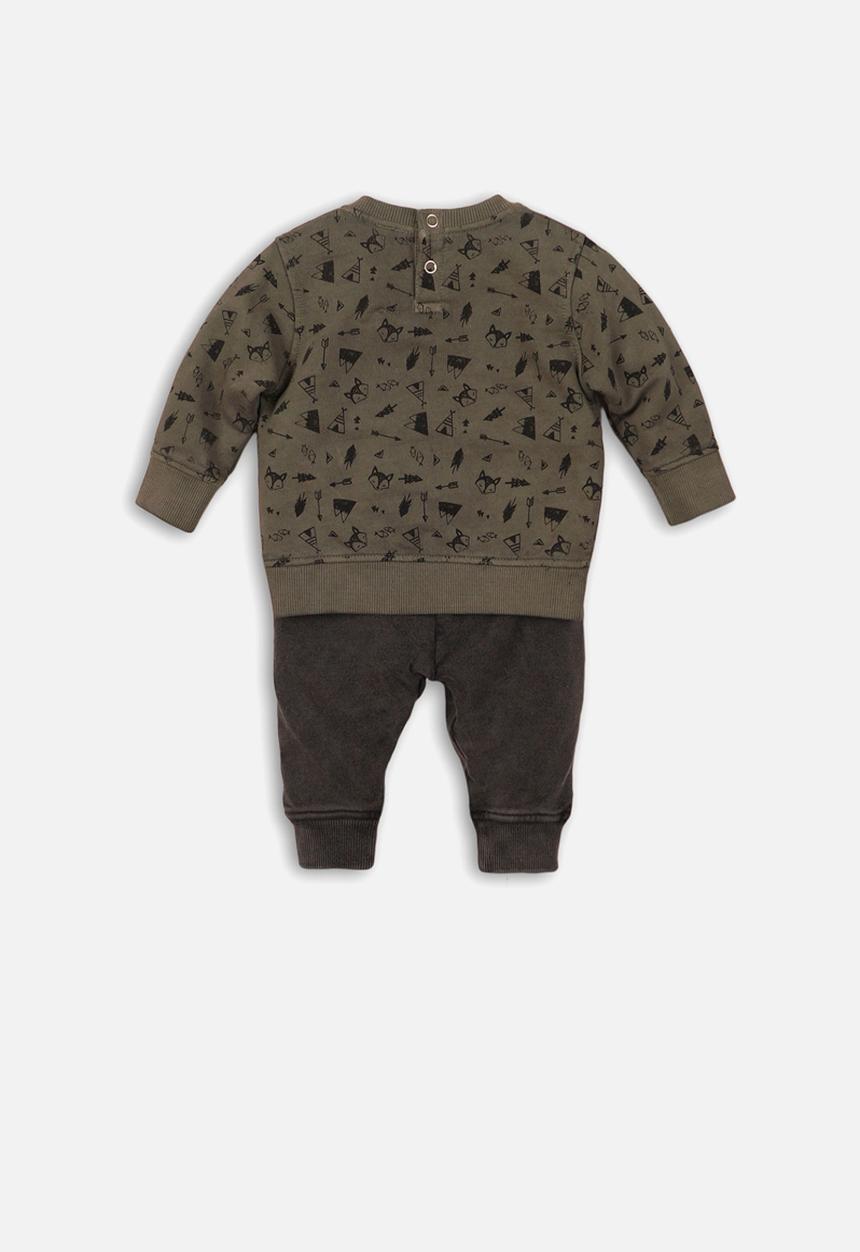 MINOTI - Sweatshirt & jog pant set - green 