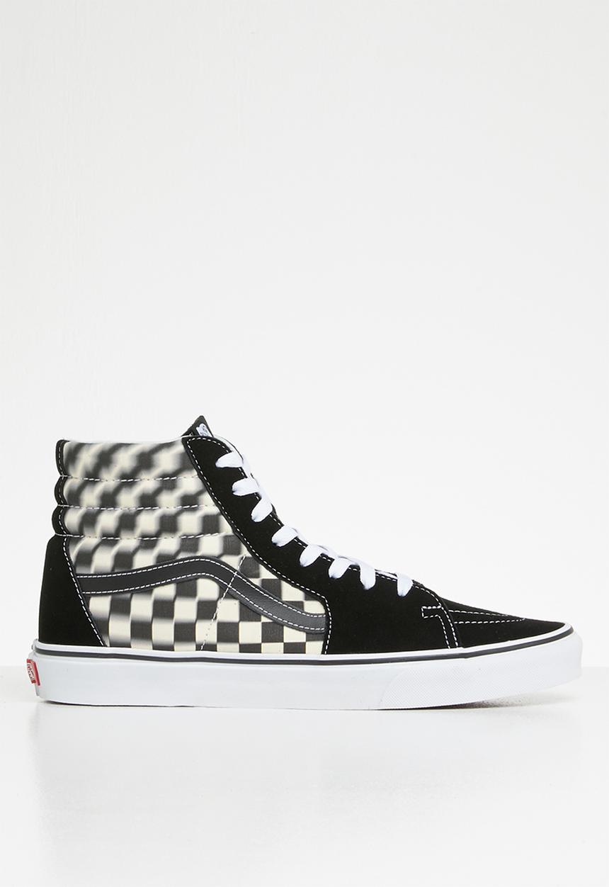 Vans - SK8-Hi - blur check black & classic white