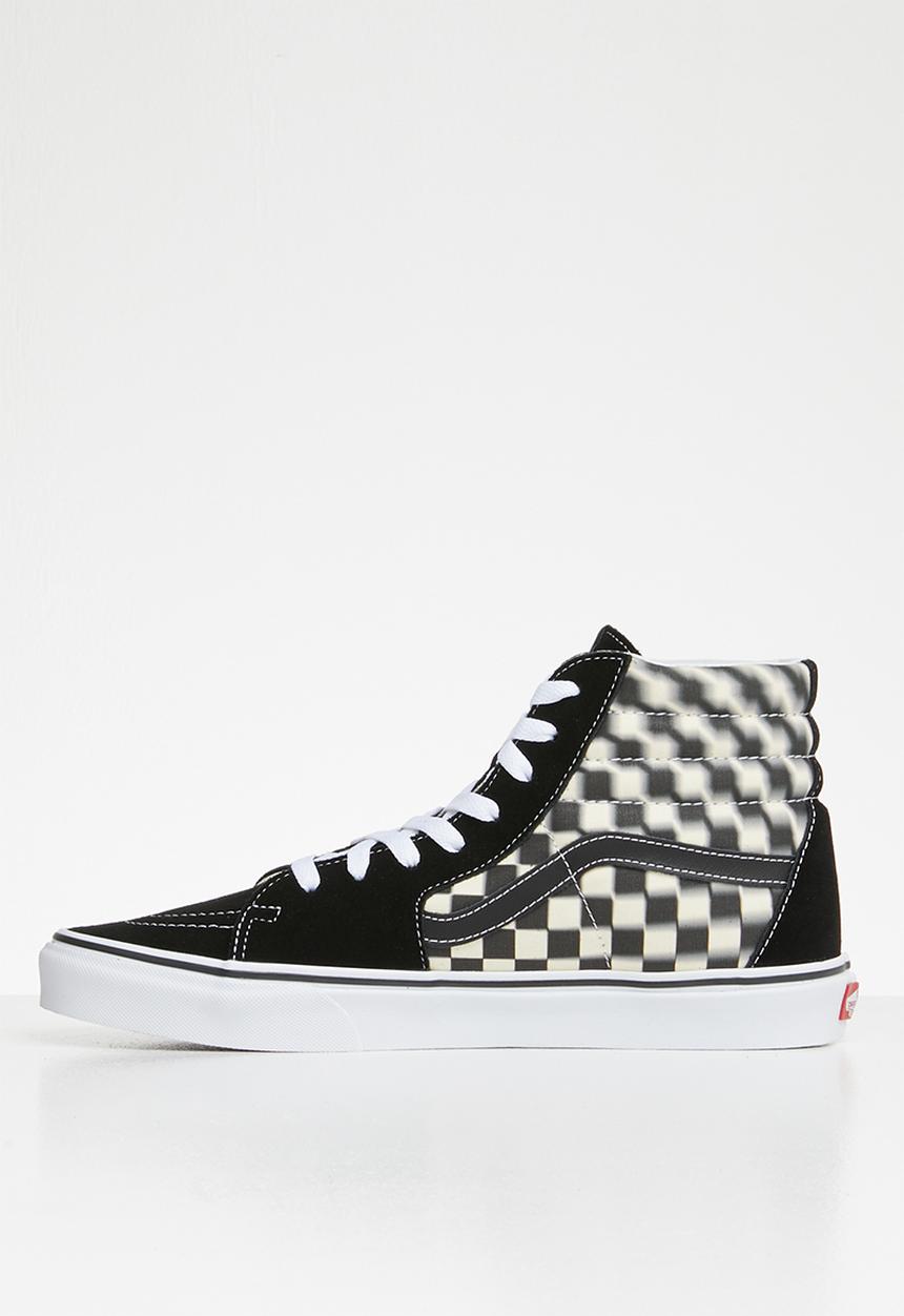 Vans - SK8-Hi - blur check black & classic white