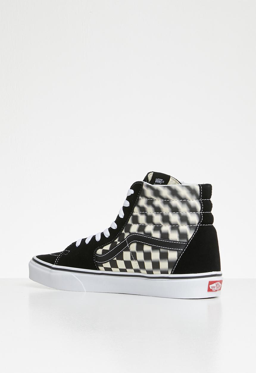 Vans - SK8-Hi - blur check black & classic white