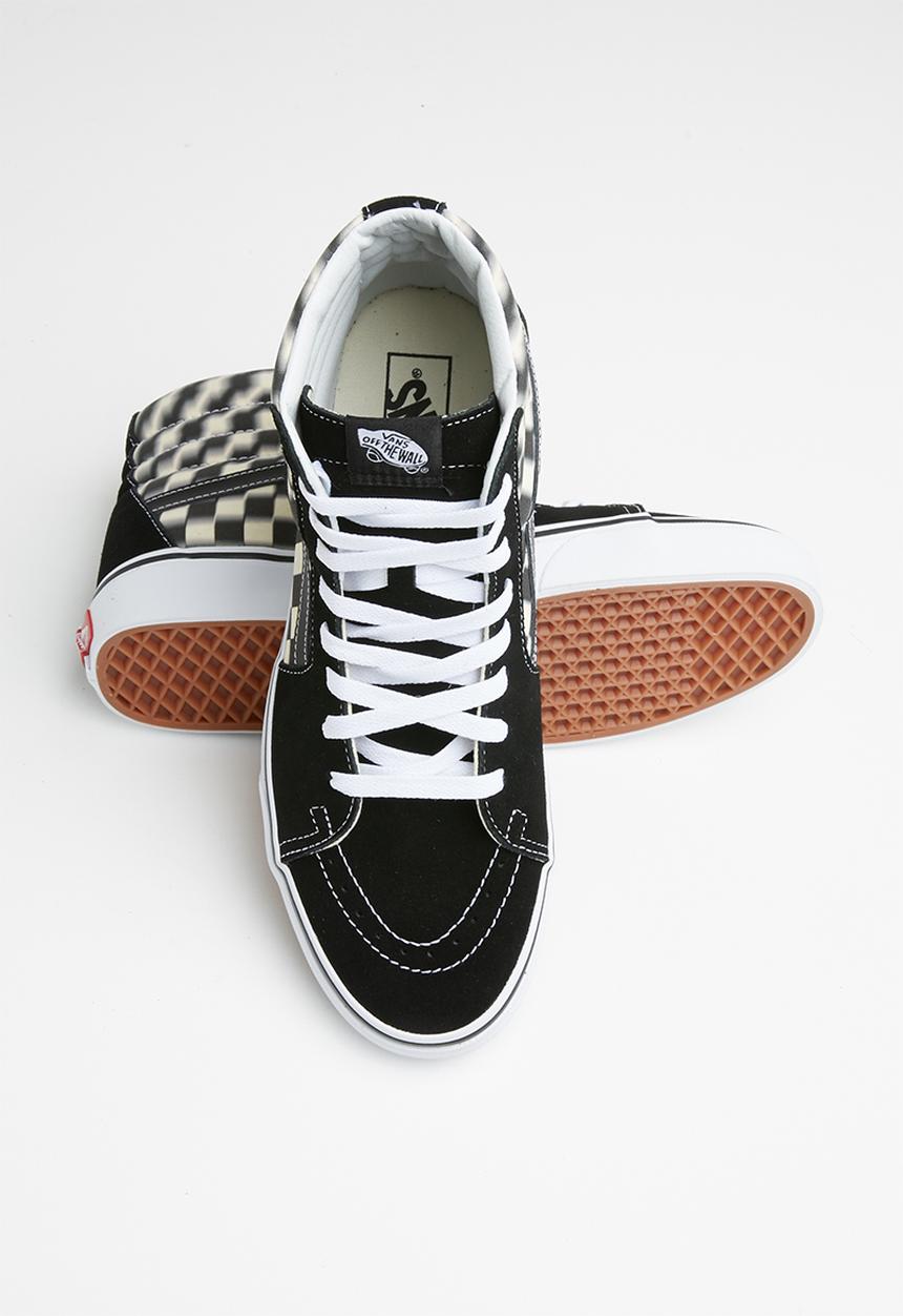 Vans - SK8-Hi - blur check black & classic white