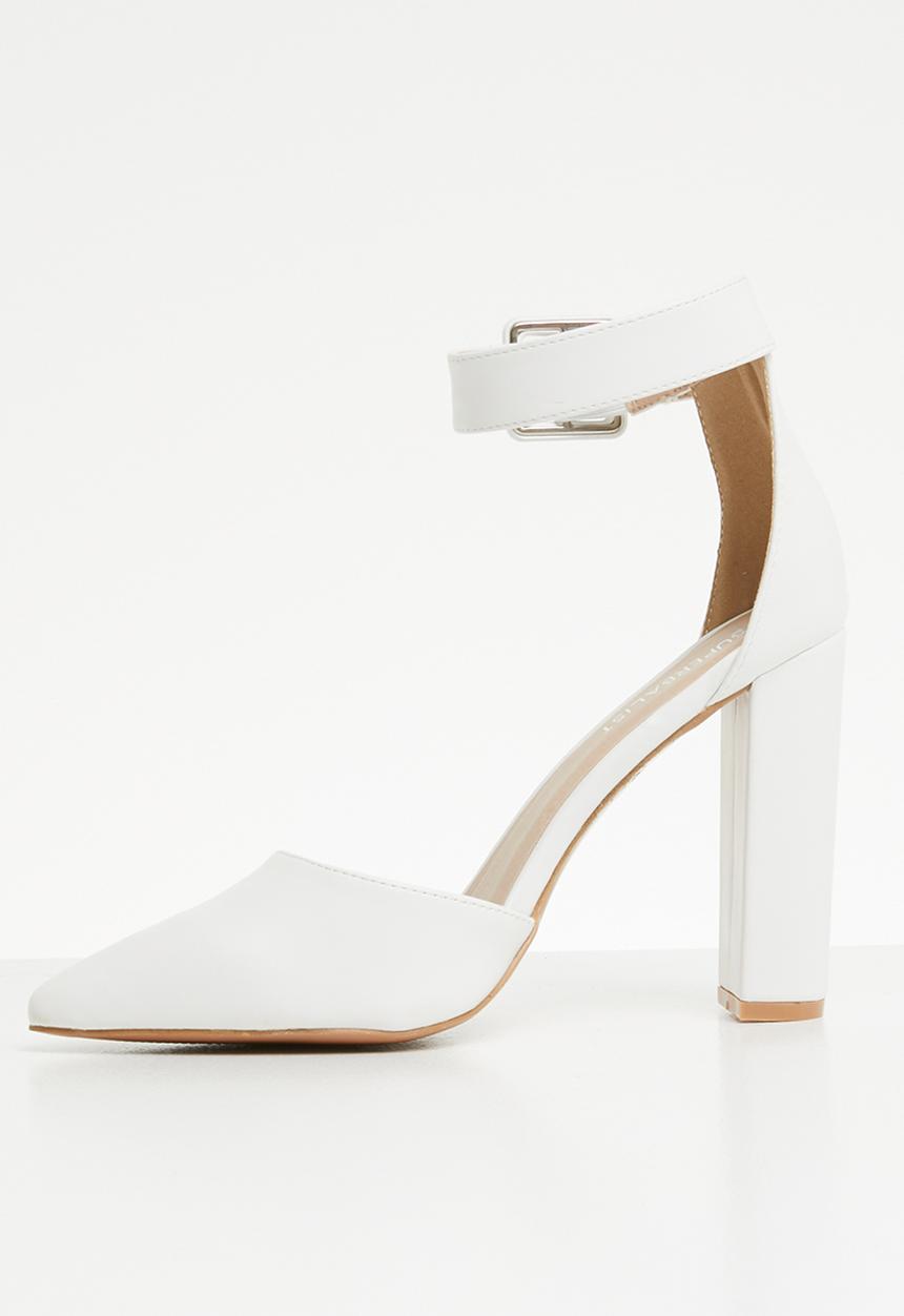 Superbalist - Farrah ankle strap heel - white