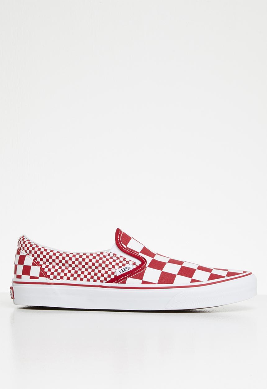 Vans - Classic slip-on - mix checker chili pepper & true white