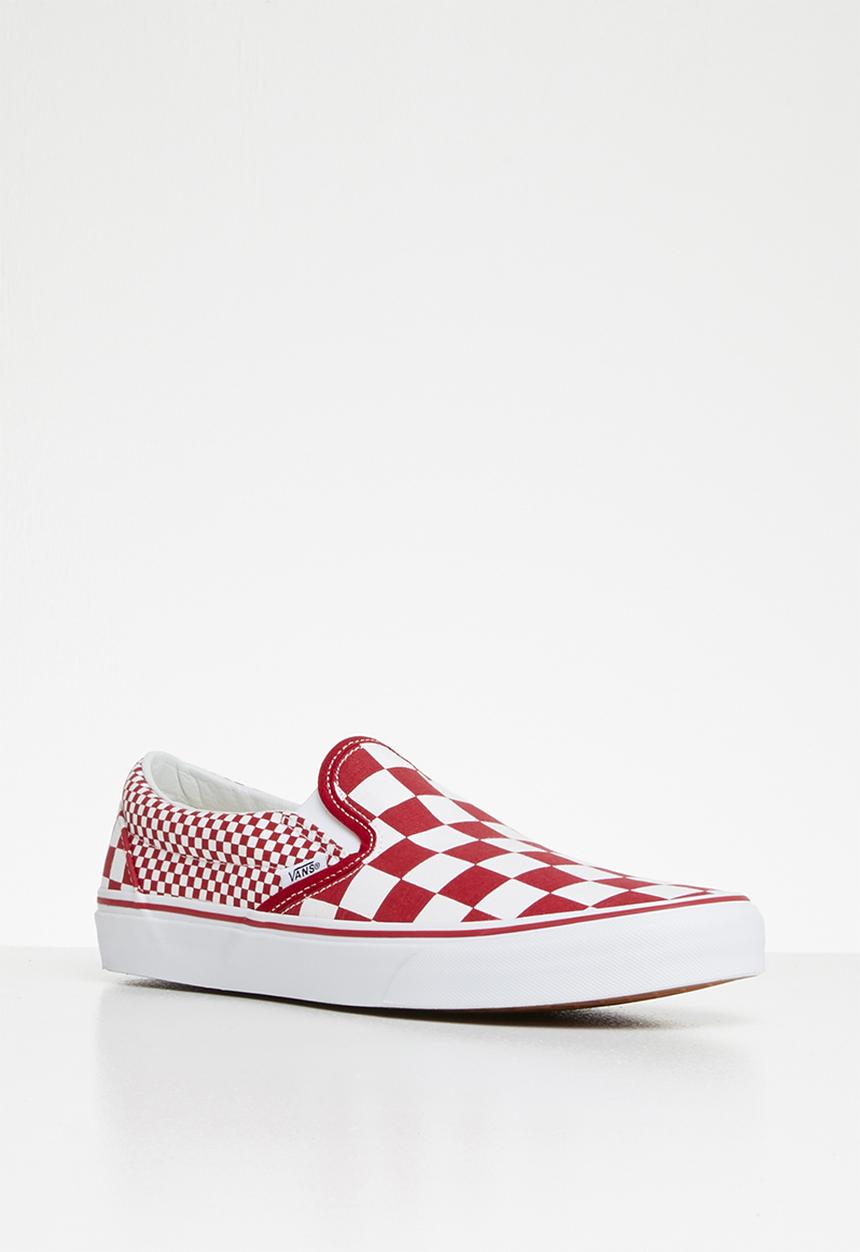 Vans - Classic slip-on - mix checker chili pepper & true white