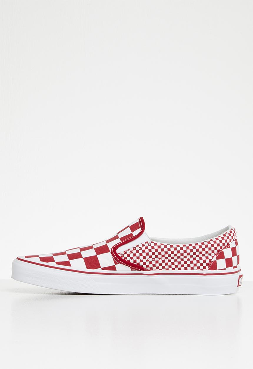 Vans - Classic slip-on - mix checker chili pepper & true white