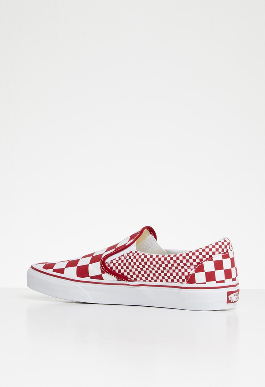 Vans - Classic slip-on - mix checker chili pepper & true white