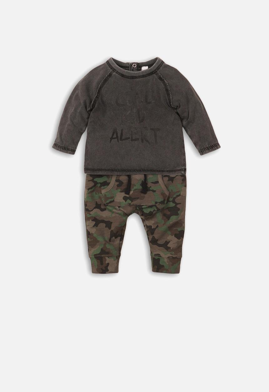 MINOTI - 2 piece long sleeve top & jogpant set - multi 