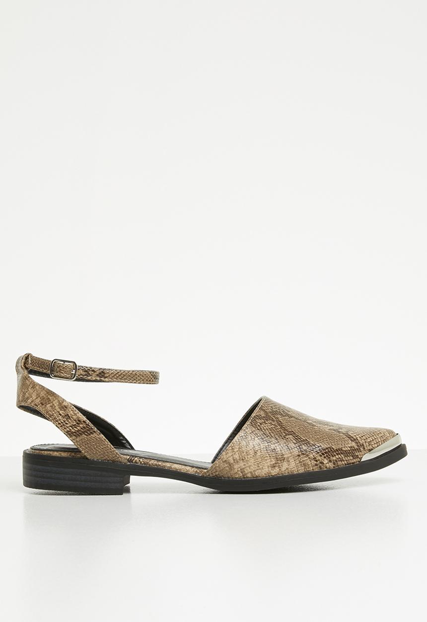 Superbalist - Zoe ankle strap pump - brown