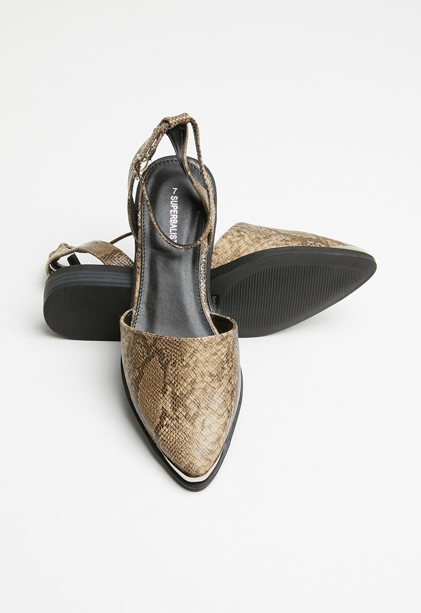 Superbalist - Zoe ankle strap pump - brown