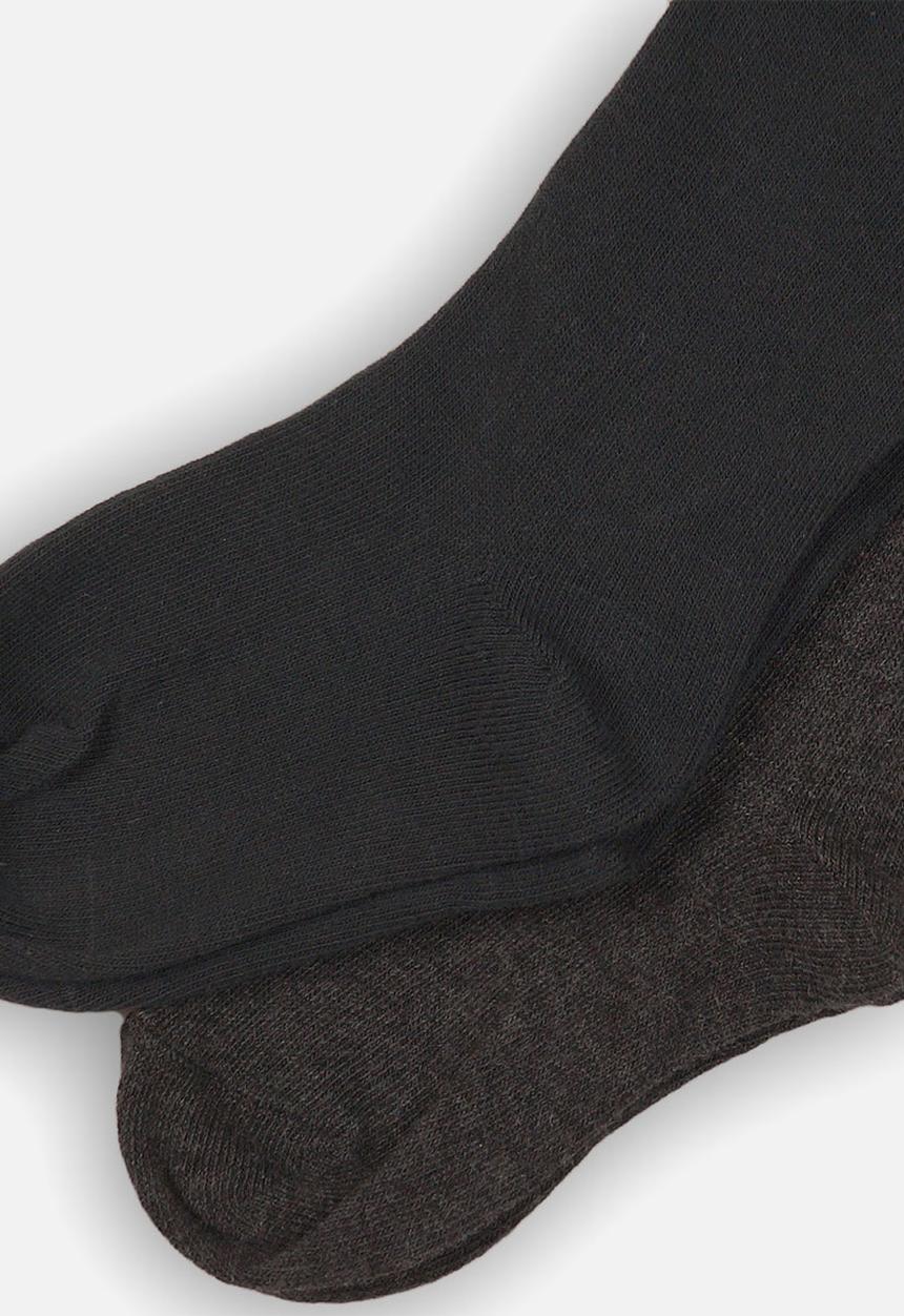 MINOTI - 2 pack tights - charcoal & grey 