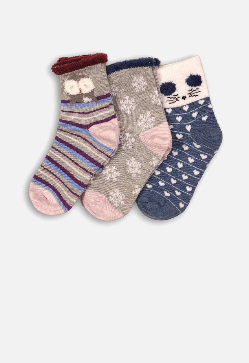 MINOTI - 3 pack ankle socks - multi 