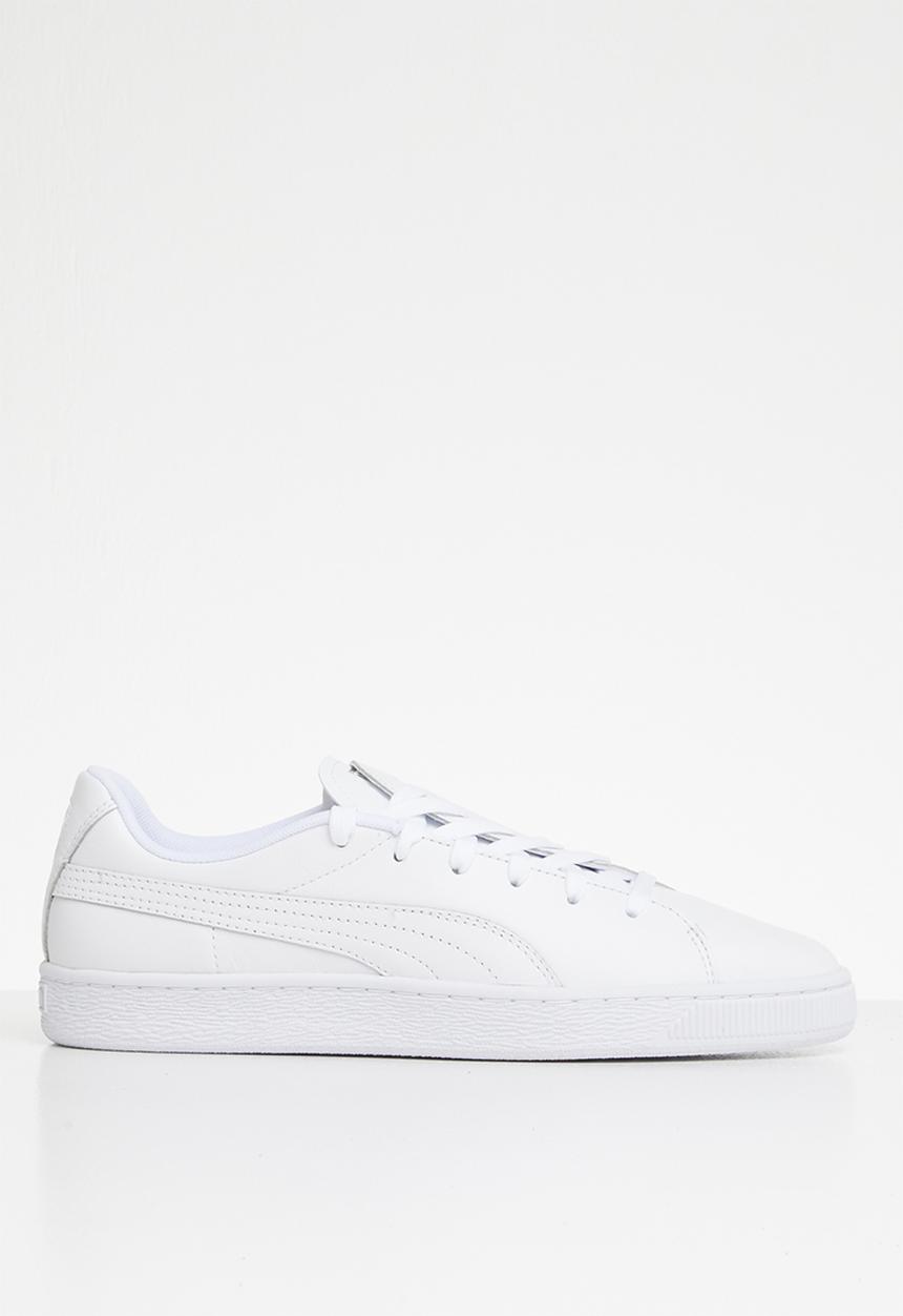 PUMA - Basket Crush Emboss - Puma white-Puma silver