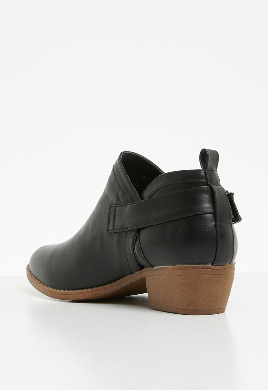 Jada - Western buckle ankle boot - black