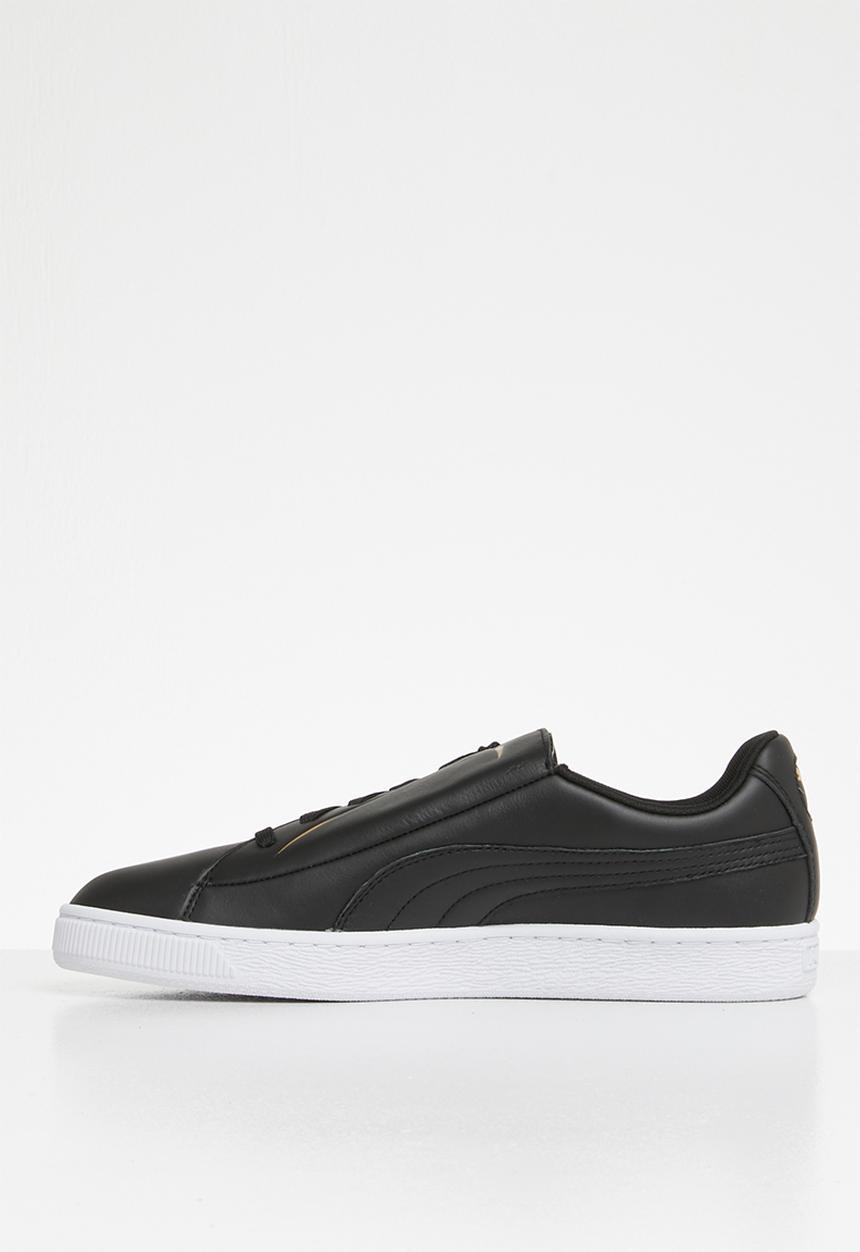 PUMA - Basket Crush Emboss - Puma black-Puma team gold