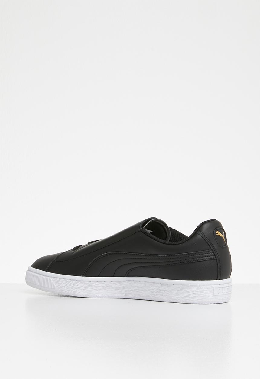 PUMA - Basket Crush Emboss - Puma black-Puma team gold