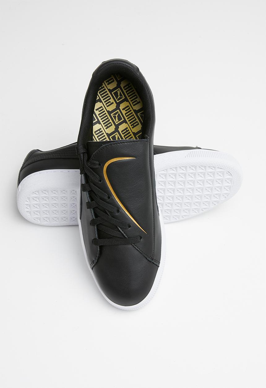 PUMA - Basket Crush Emboss - Puma black-Puma team gold