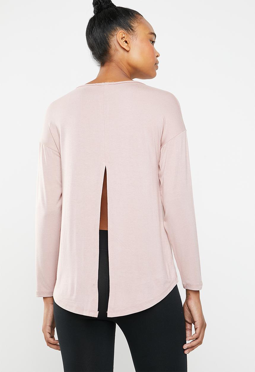 Superbalist - Drop shoulder long sleeve top - dusty pink