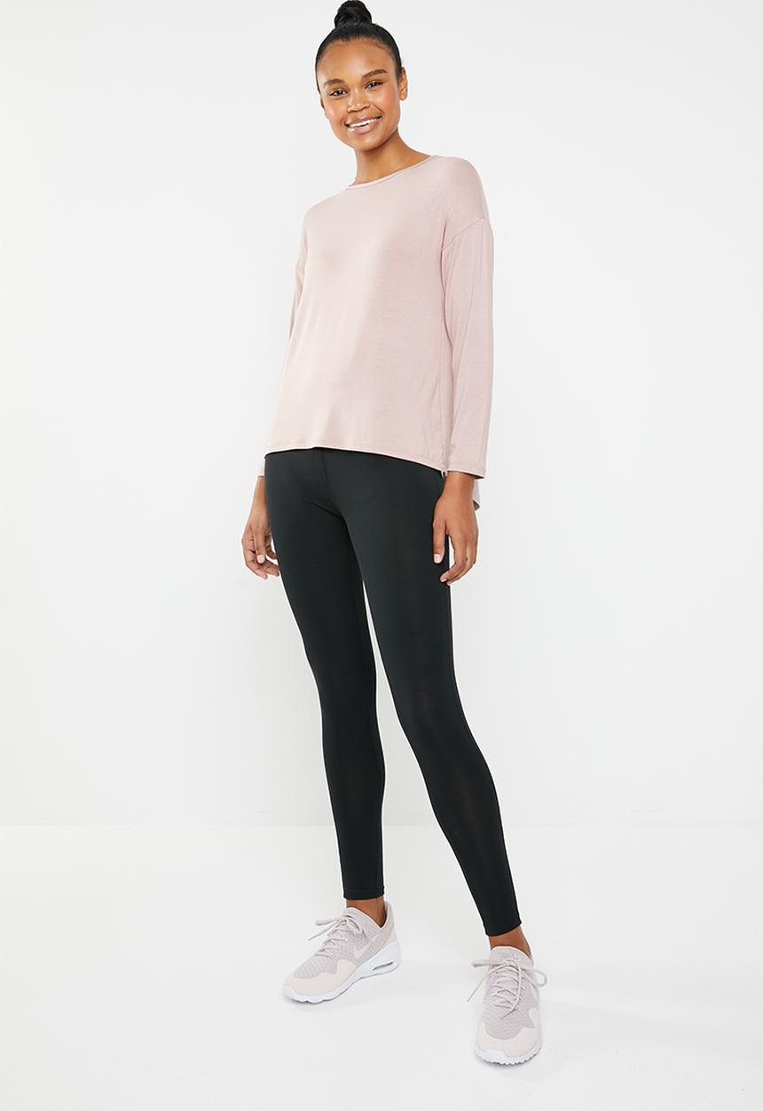 Superbalist - Drop shoulder long sleeve top - dusty pink