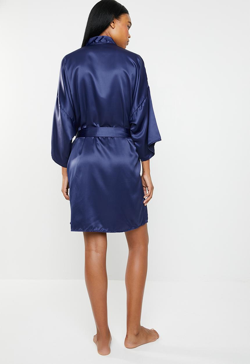 edit - Vintage kimono gown - navy