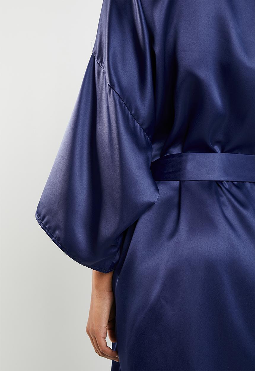 edit - Vintage kimono gown - navy