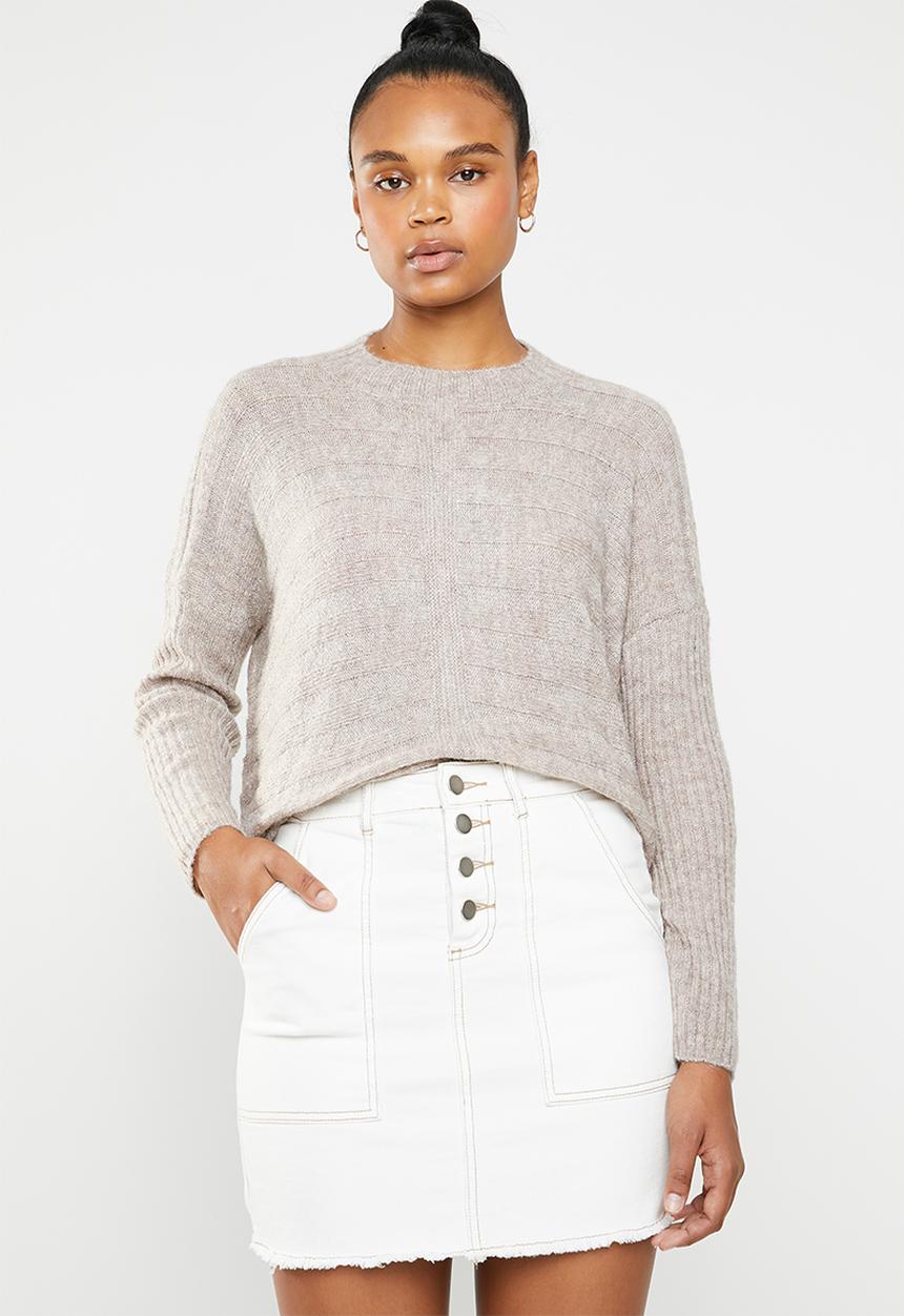 Superbalist - Soft touch turtle neck knit - brown 