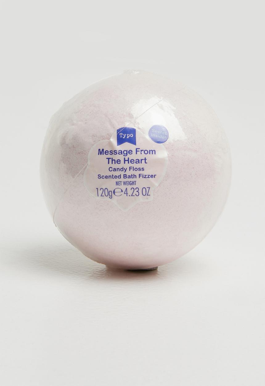 Typo - Bath fizzer message from the heart - pink