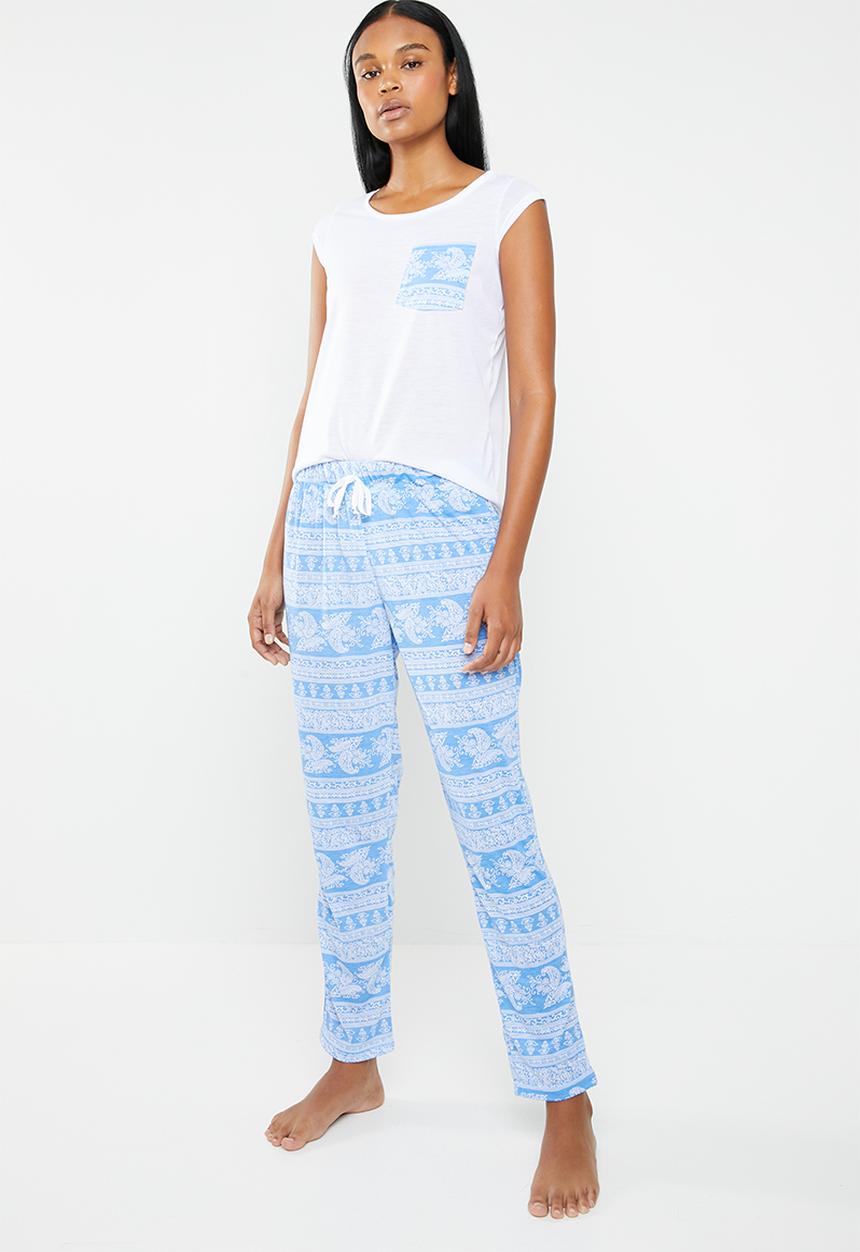edit - Sleep set - blue & white