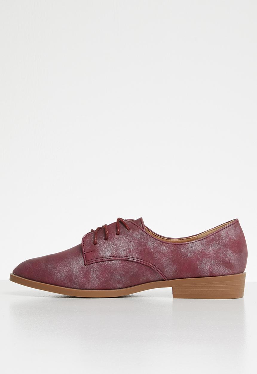 Butterfly Feet - Adalynn brogue - burgundy