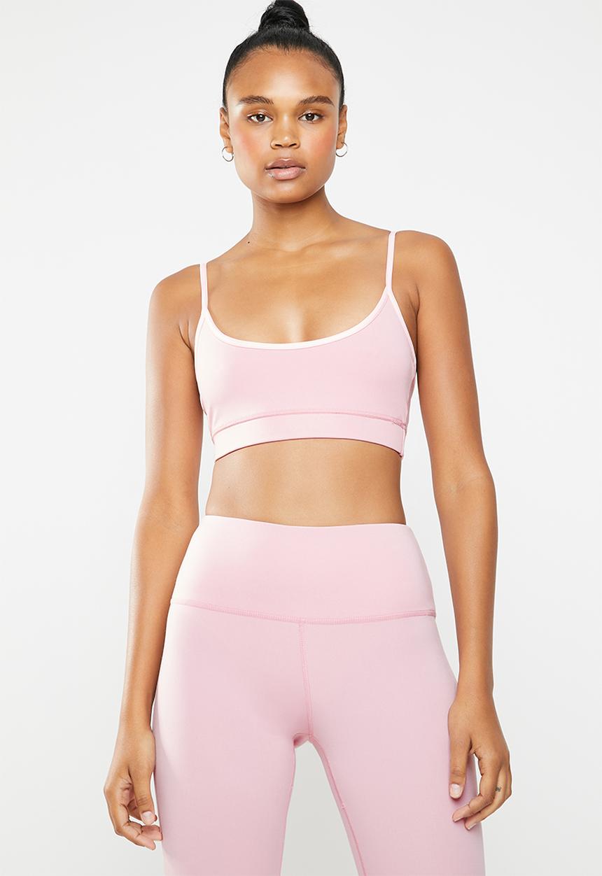 South Beach  - Strappy seamless bralette - pink