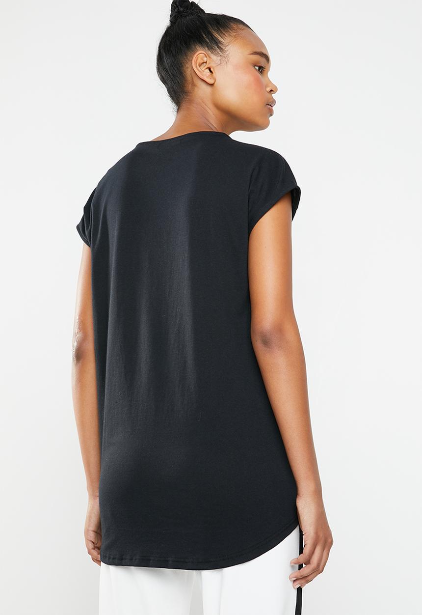 Superbalist - Combo fabric tee - black 