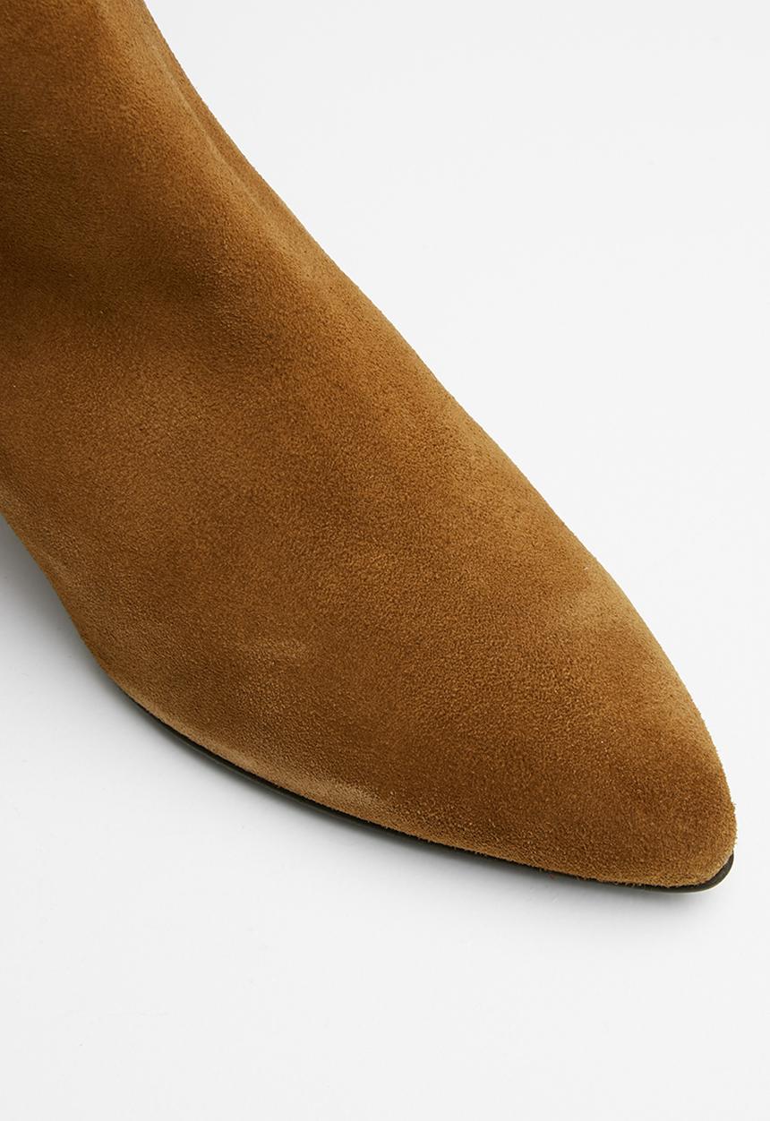 Vero Moda - Astrid suede boot - tan