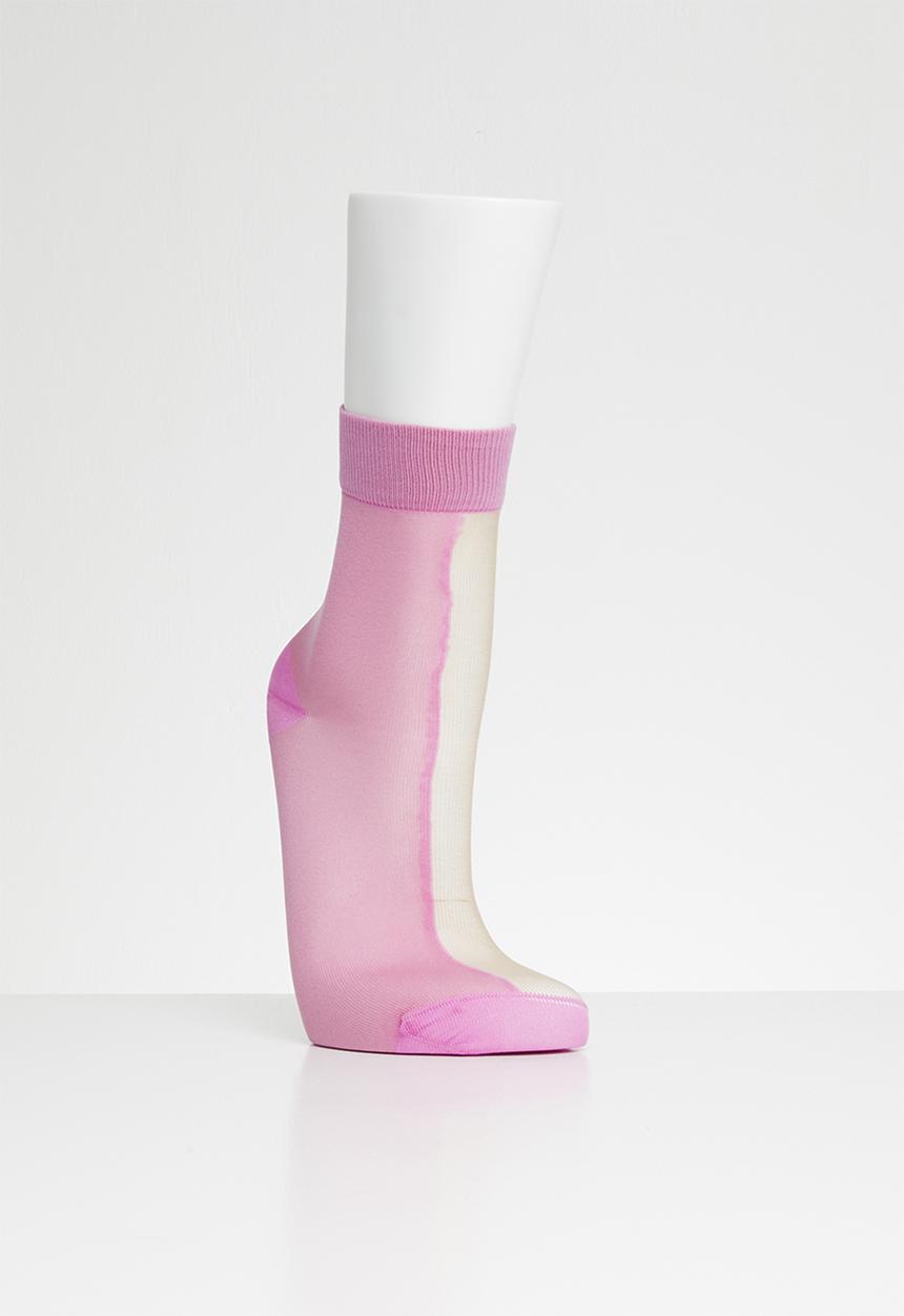 Hysteria - Flippa ankle socks - pink & beige 