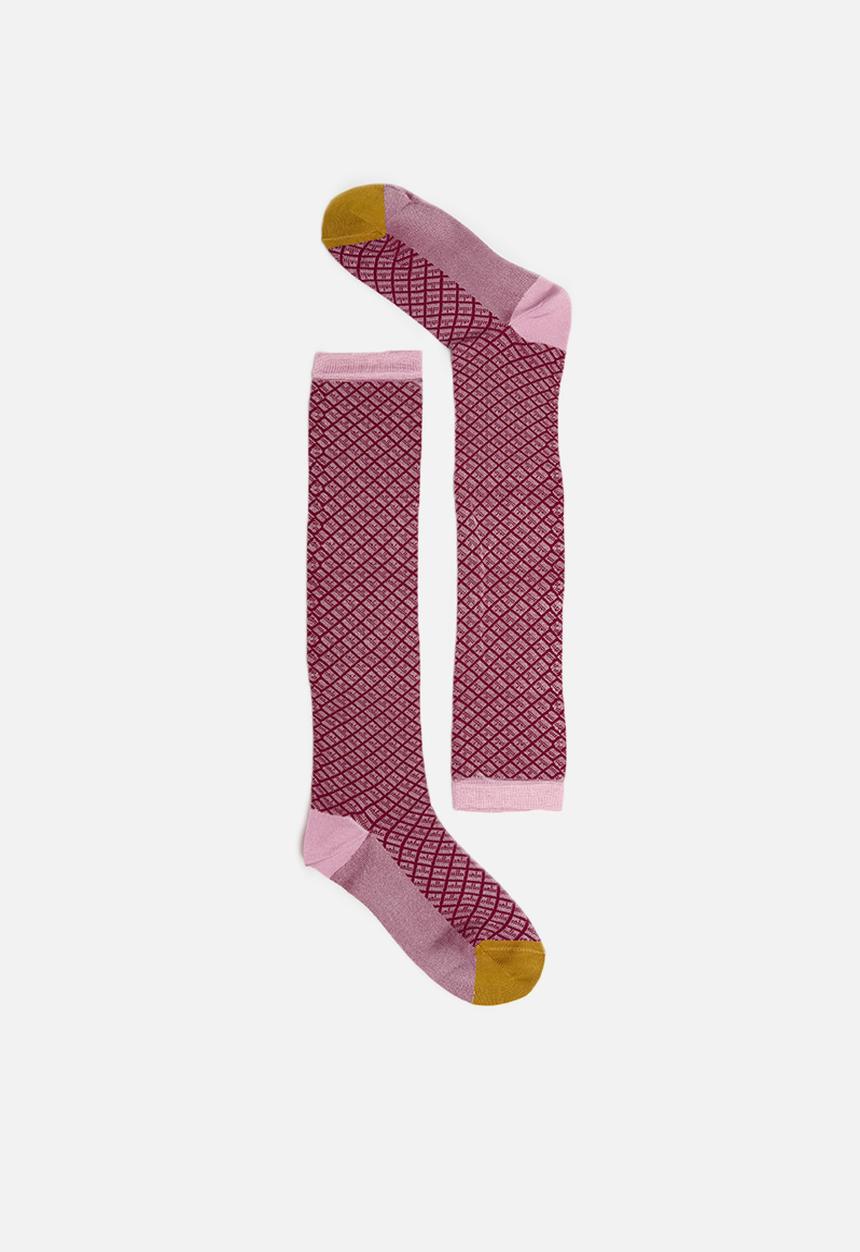 Hysteria - Alma knee high socks - red