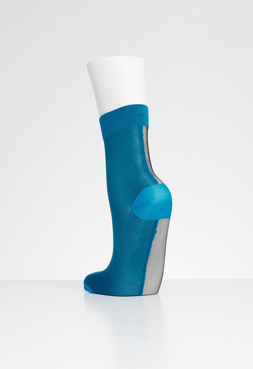 Hysteria - Flippa ankle socks - blue & black