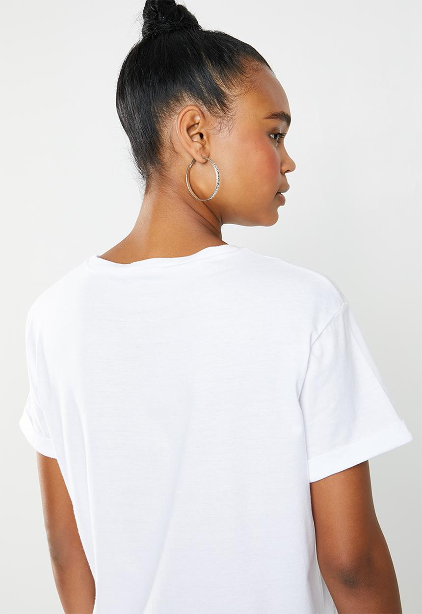 Superbalist - 2 Pack drop shoulder tee - black & white