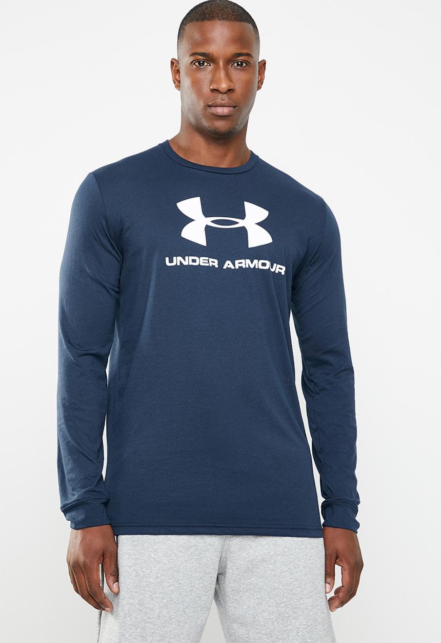 Under Armour - Sportstyle logo LS tee - navy