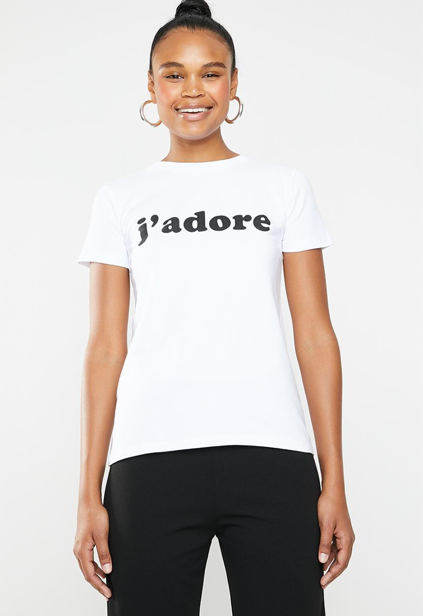STYLE REPUBLIC - Jadore T-Shirt - black & white