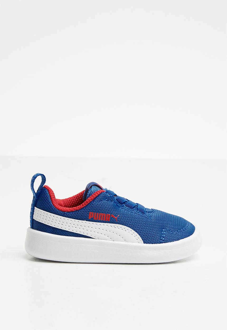 PUMA - Courtflex Mesh - s.blue-white-r.red 