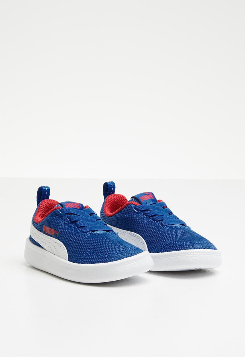 PUMA - Courtflex Mesh - s.blue-white-r.red 