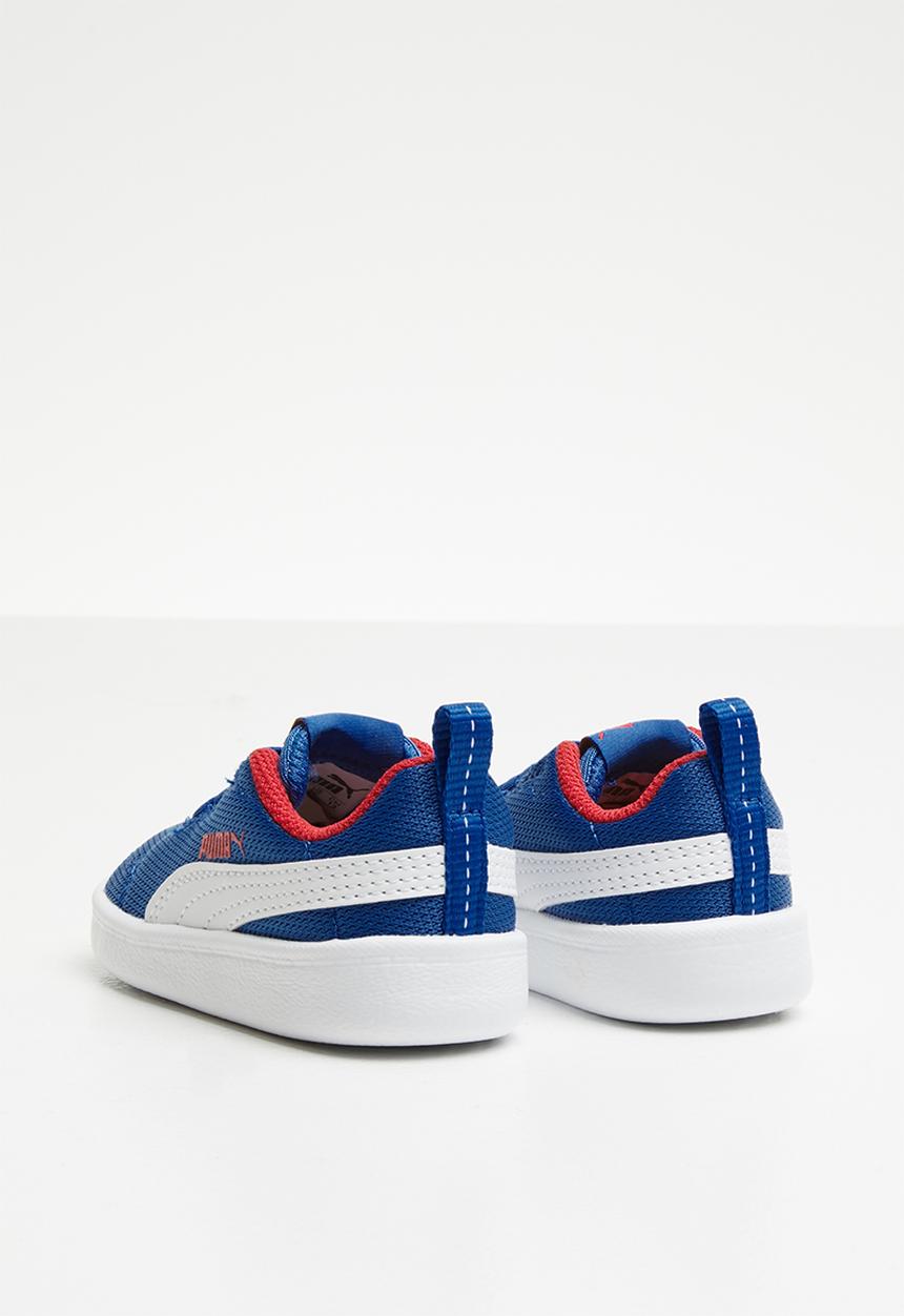PUMA - Courtflex Mesh - s.blue-white-r.red 