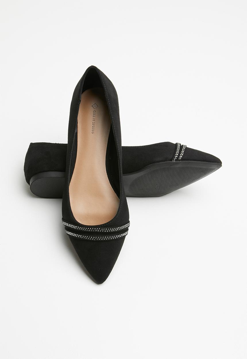 Call It Spring - Ginoria flat - black