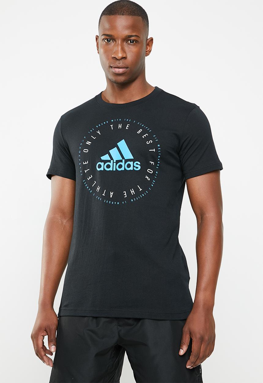 adidas Performance - Mh emeblem short sleeve - black